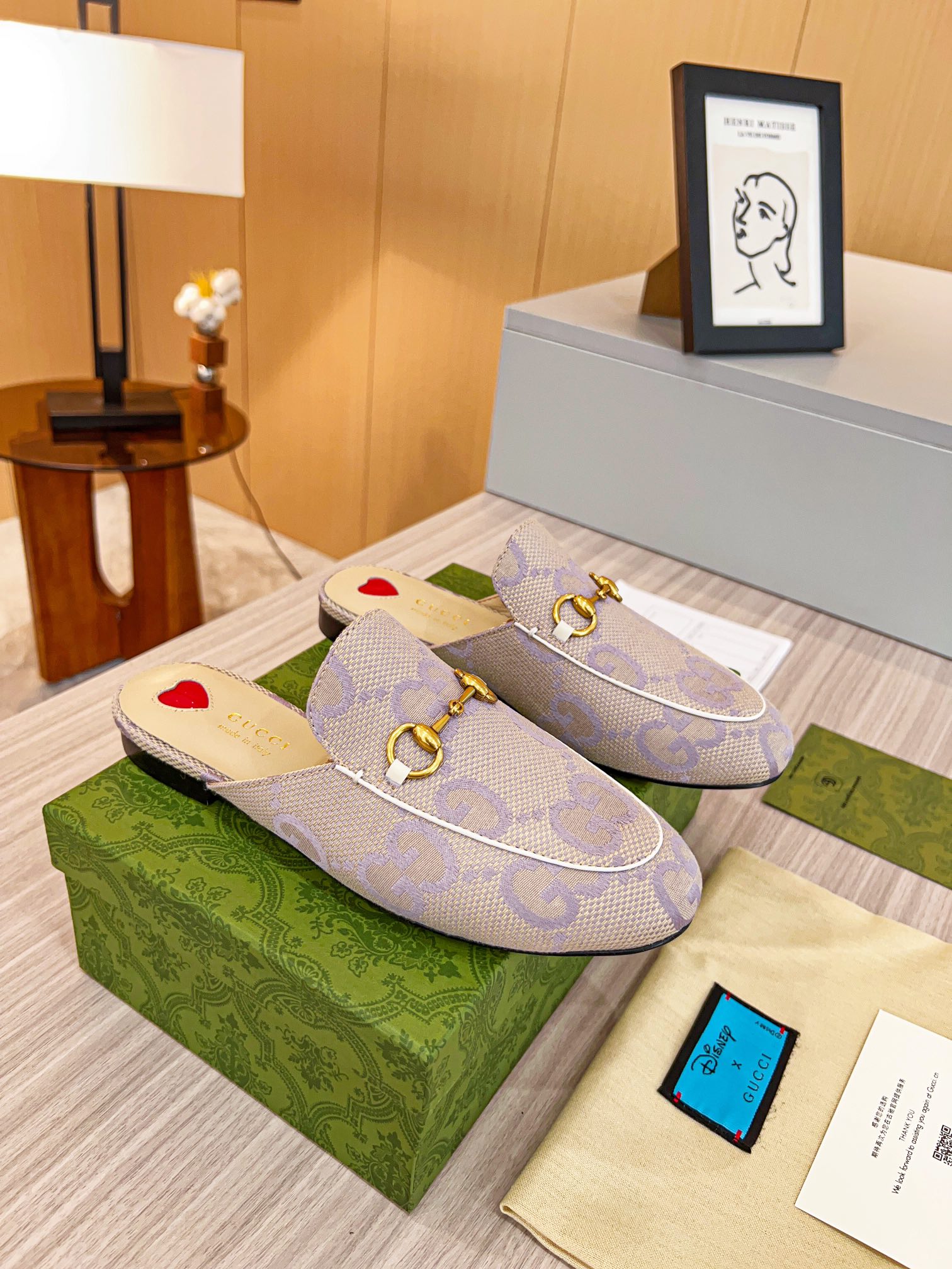 Gucci Classic Printed Mule Shoes