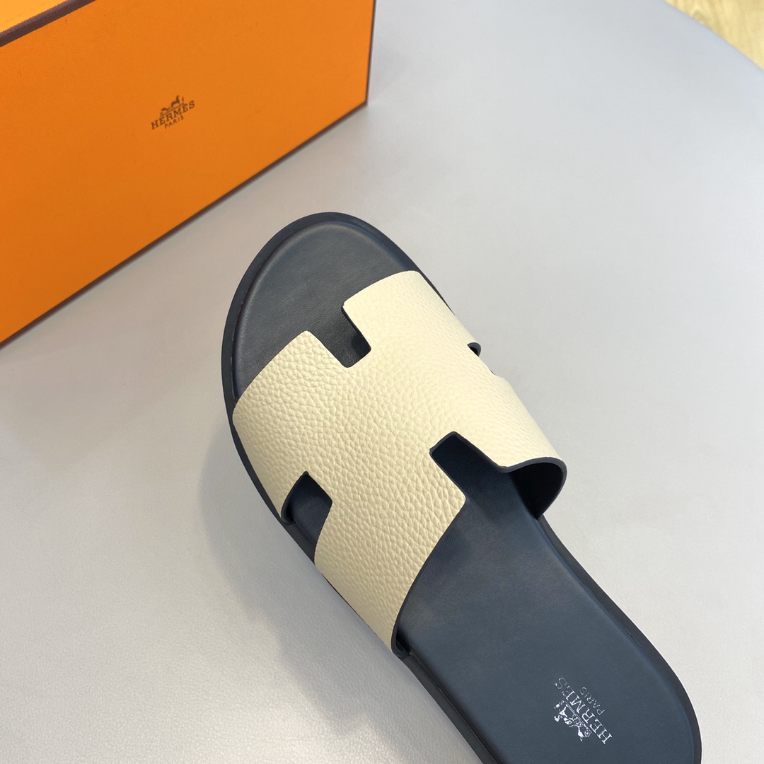 Hermès Classic H Logo Slip-On Sandals