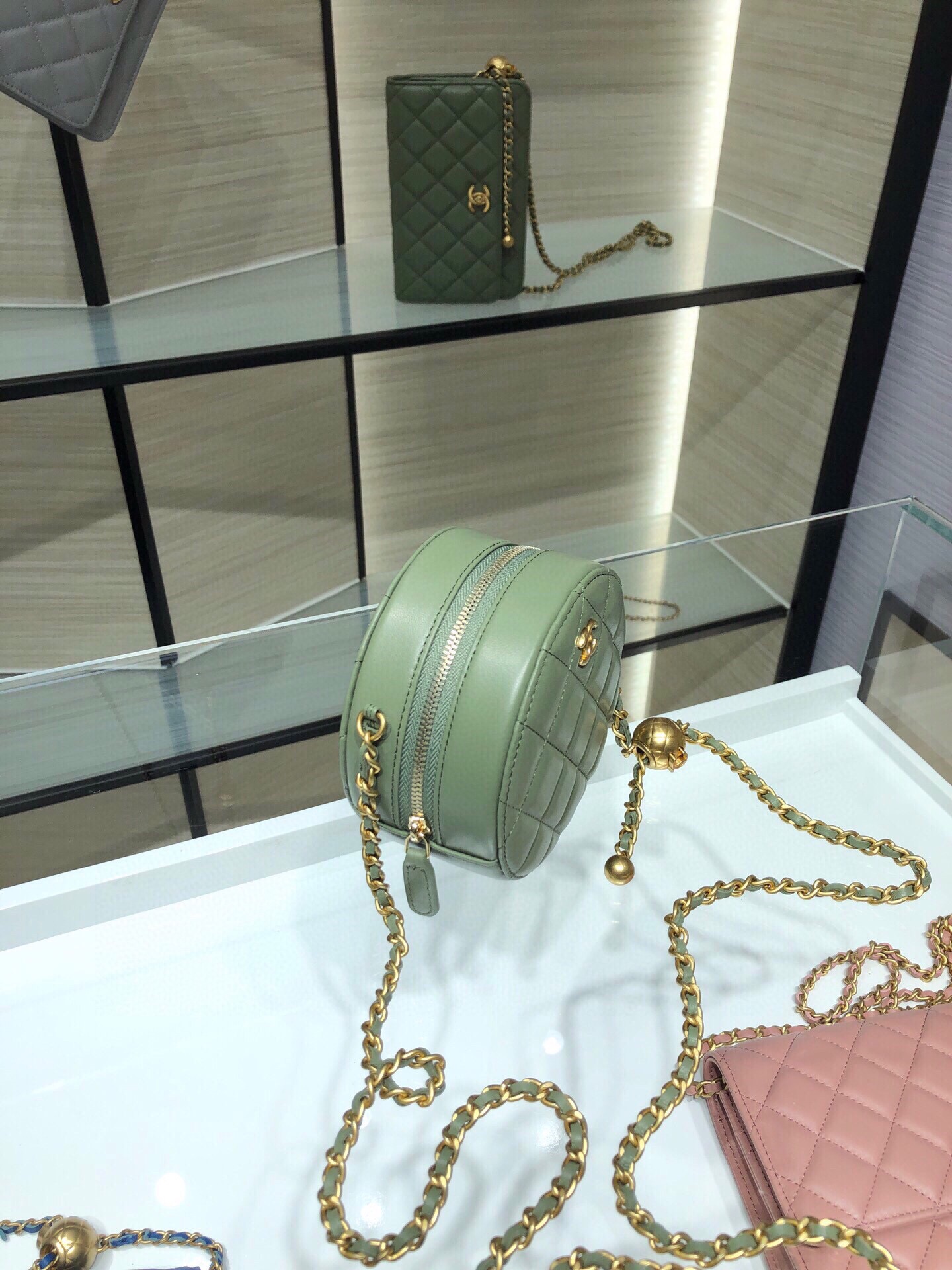 Chanel Round Cowhide Quilted Bag