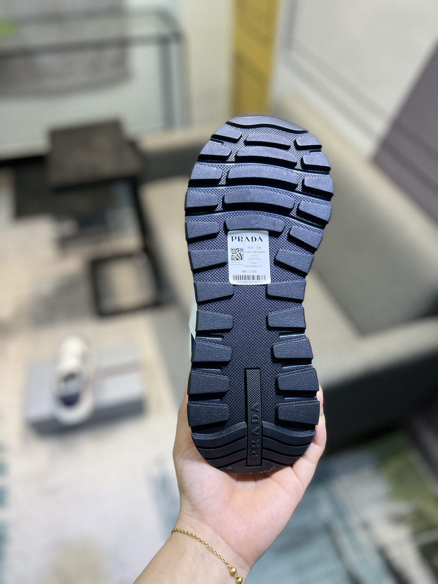 Prada Leather Minimalist Sneakers