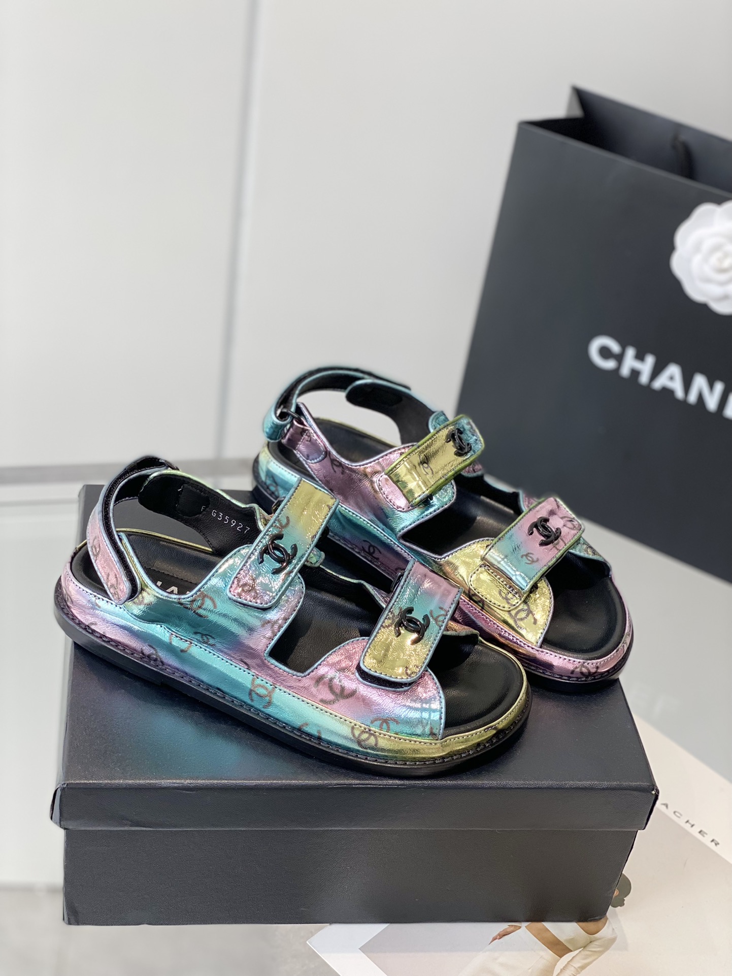 Chanel Velcro sandals