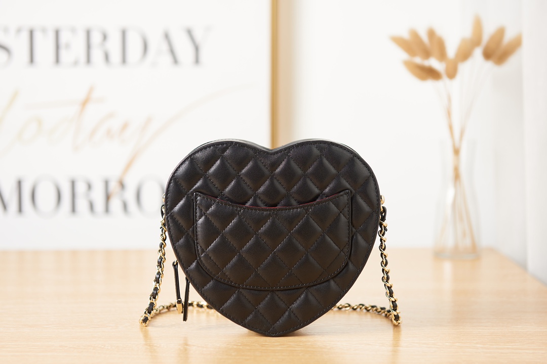 Chanel Heart-Shaped Lambskin Bag