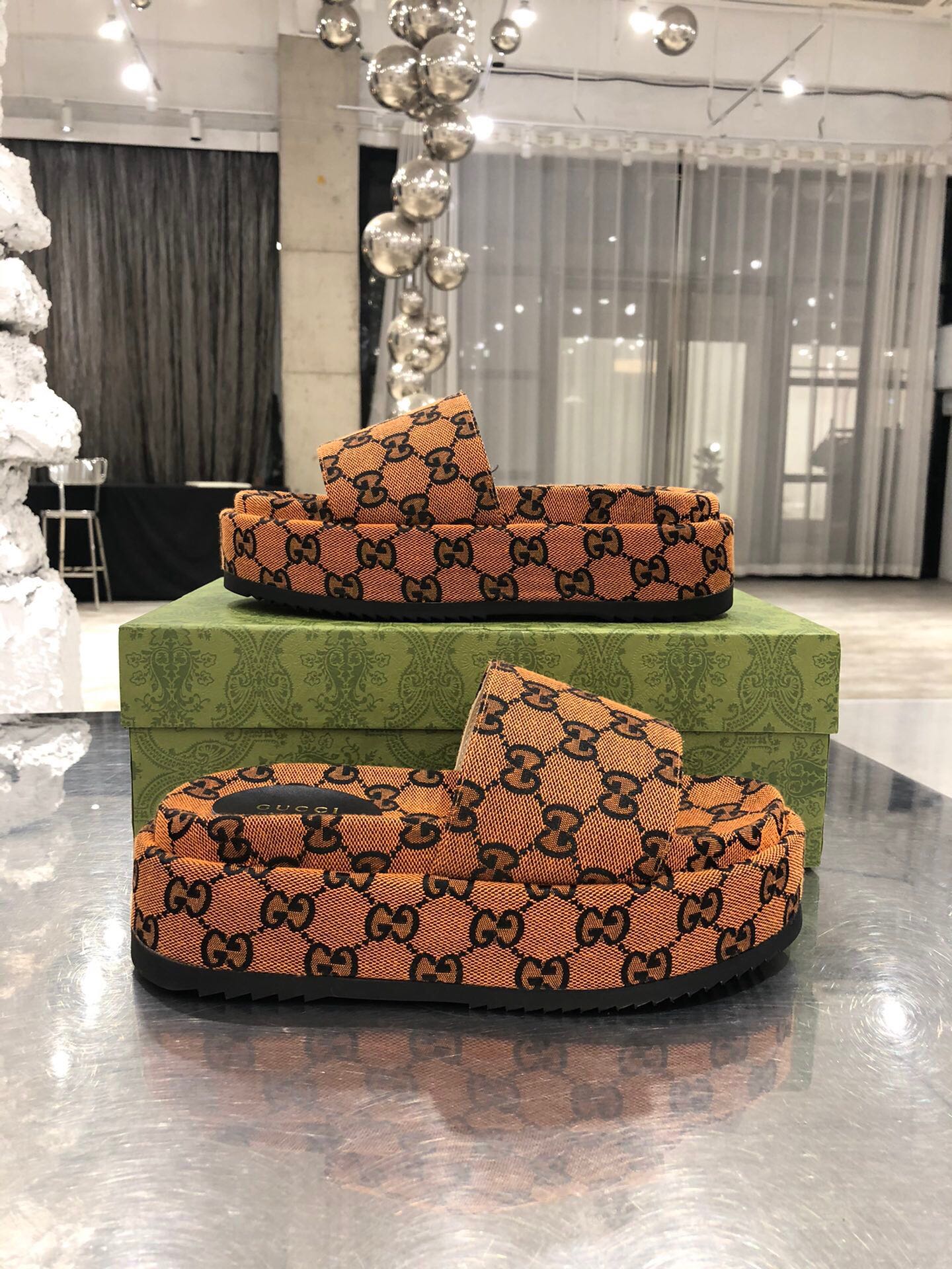 Gucci Platform Slippers