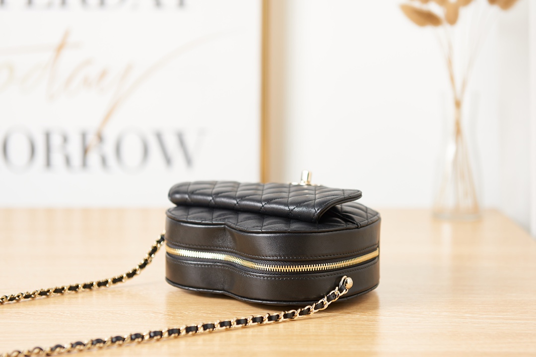 Chanel Heart-Shaped Lambskin Bag