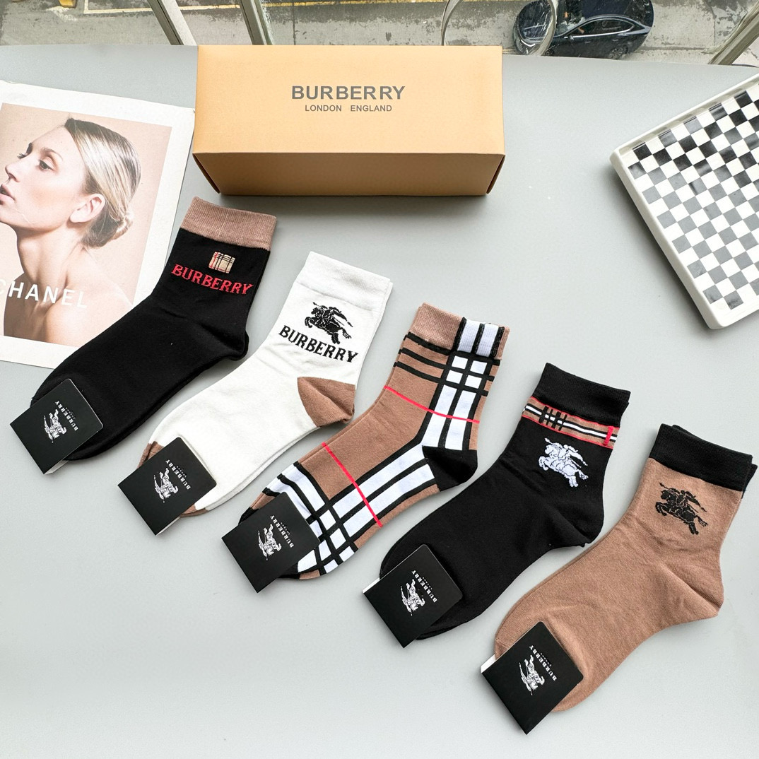 Burberry Bagot Mid-Calf Socks