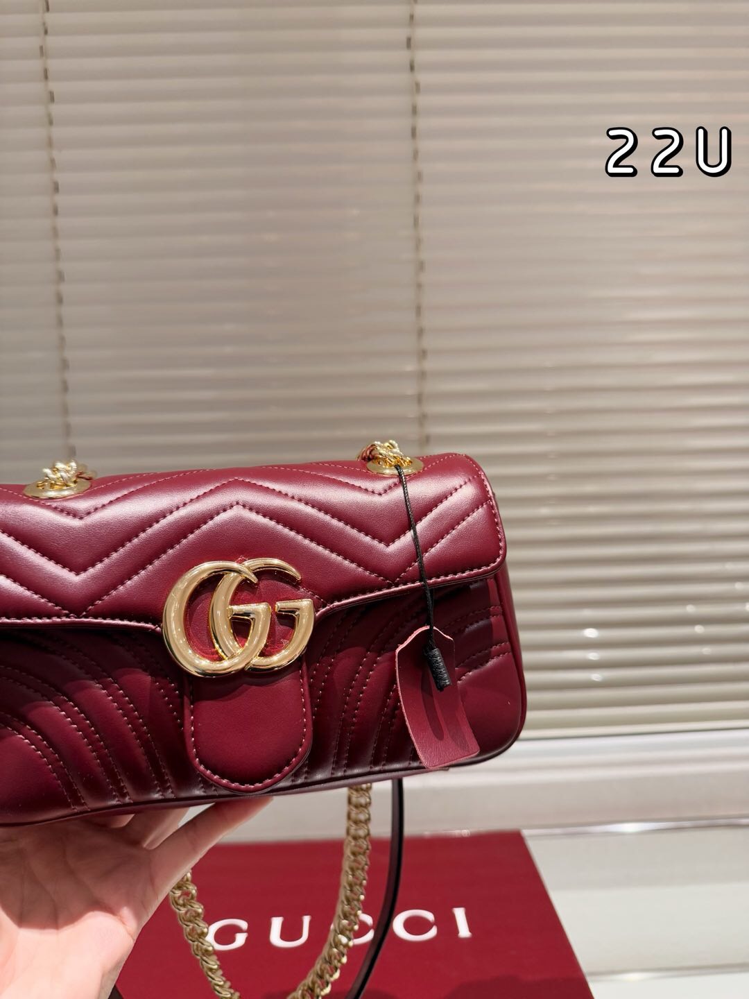 Gucci Marmont Sheepskin Chain Bag