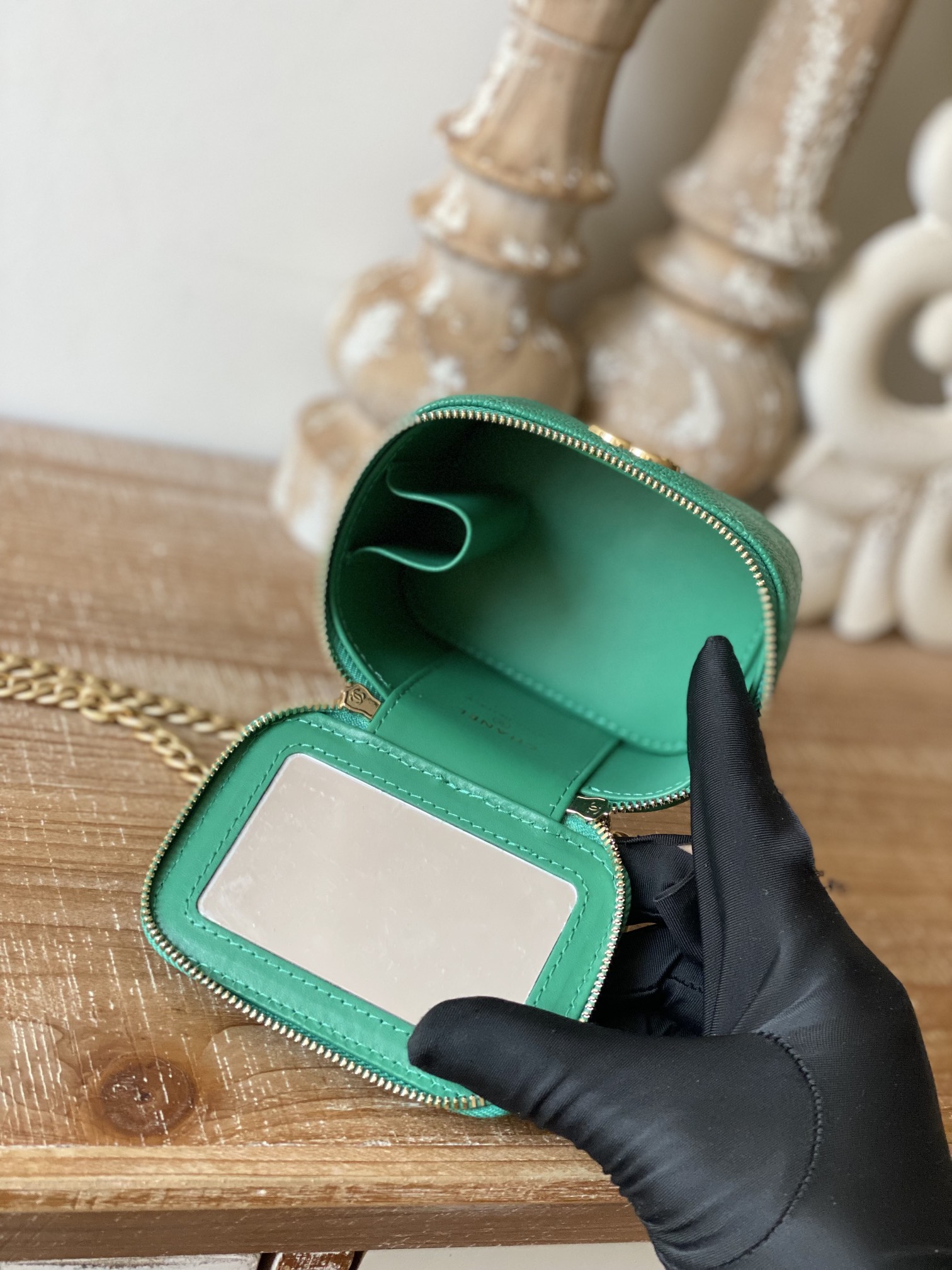 Chanel Lambskin Mini Makeup Pouch