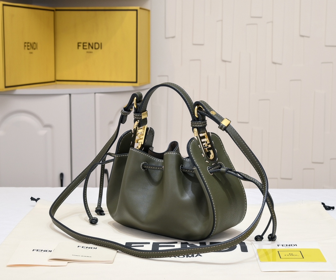 Fendi Cowhide Bucket Bag