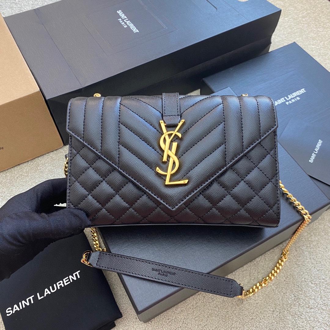 Saint Laurent Classic Chain Shoulder/Crossbody Bag for Women  in Black