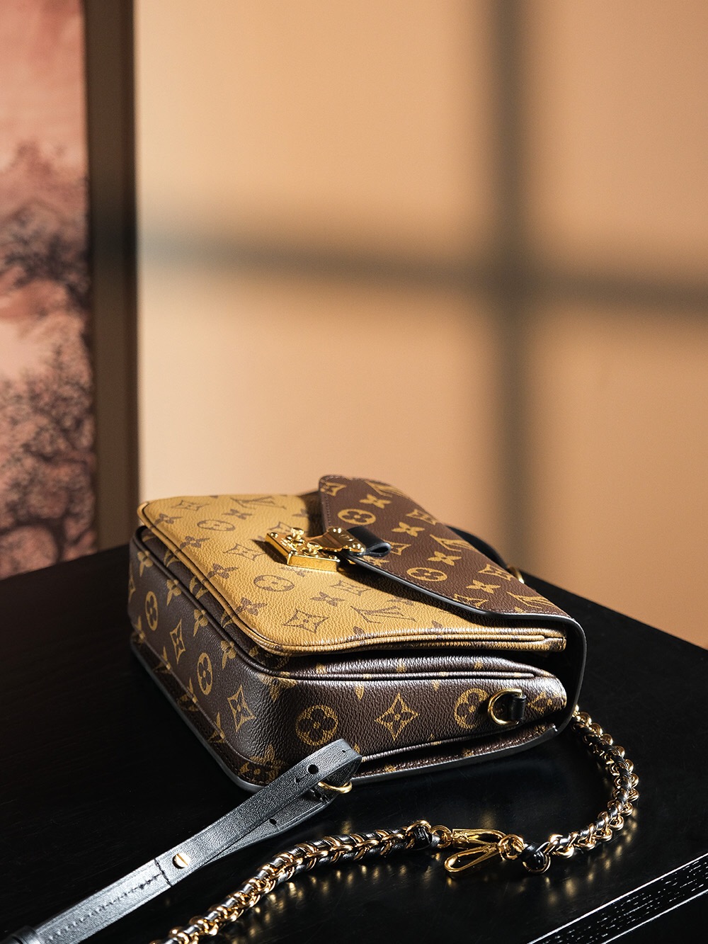 LV Chipped Courier Bag