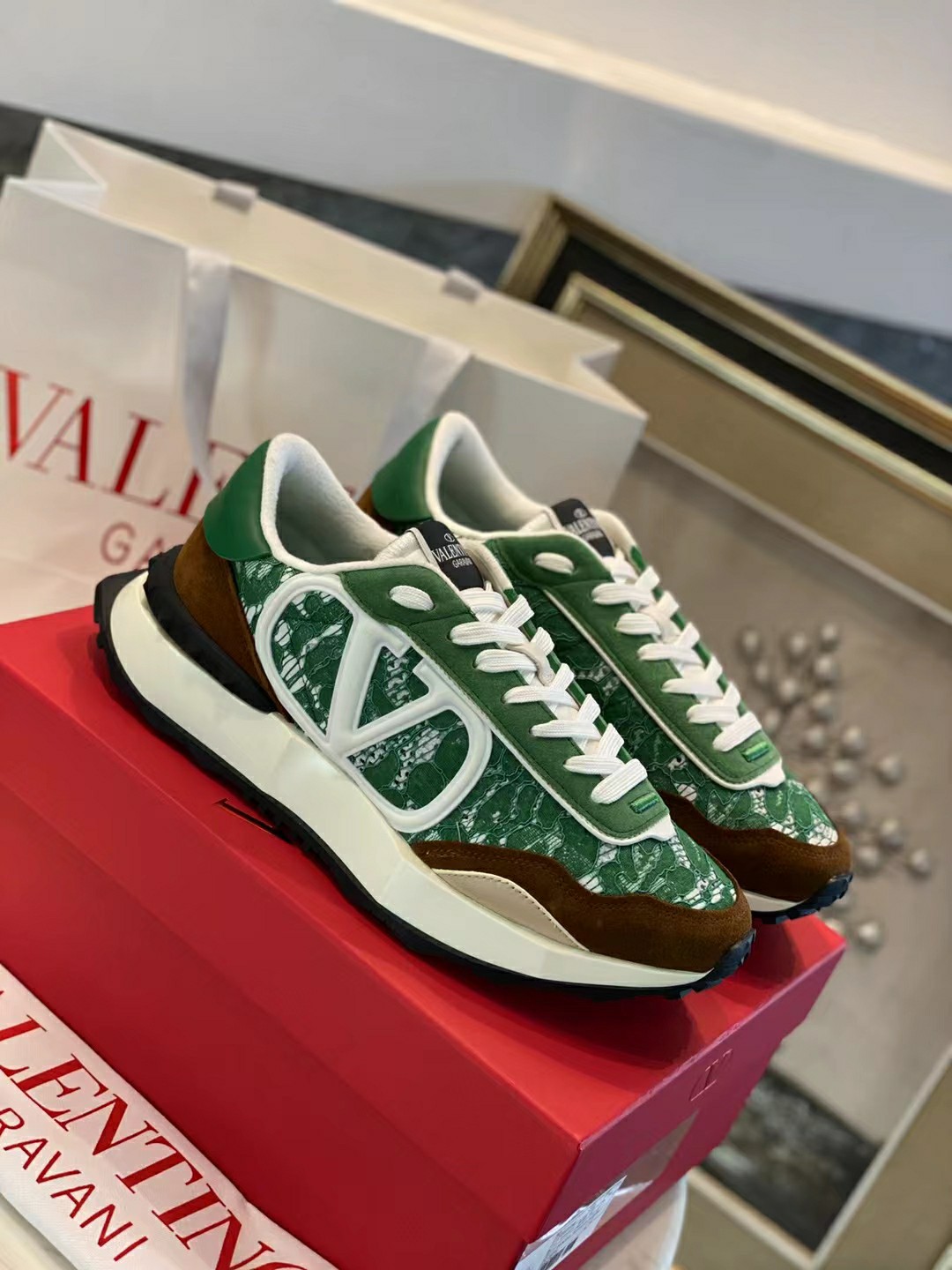 Valentino Classic Leather Sneakers