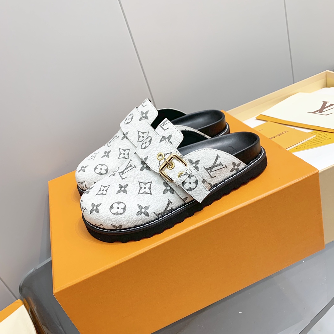 LV Printed Mule Slippers