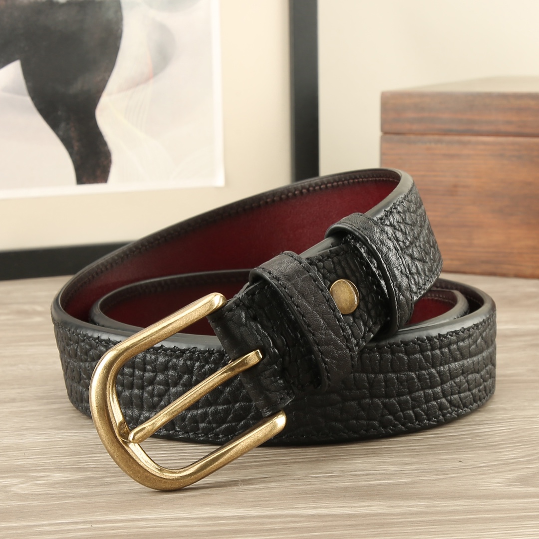 Premium Goatskin Leather Belt