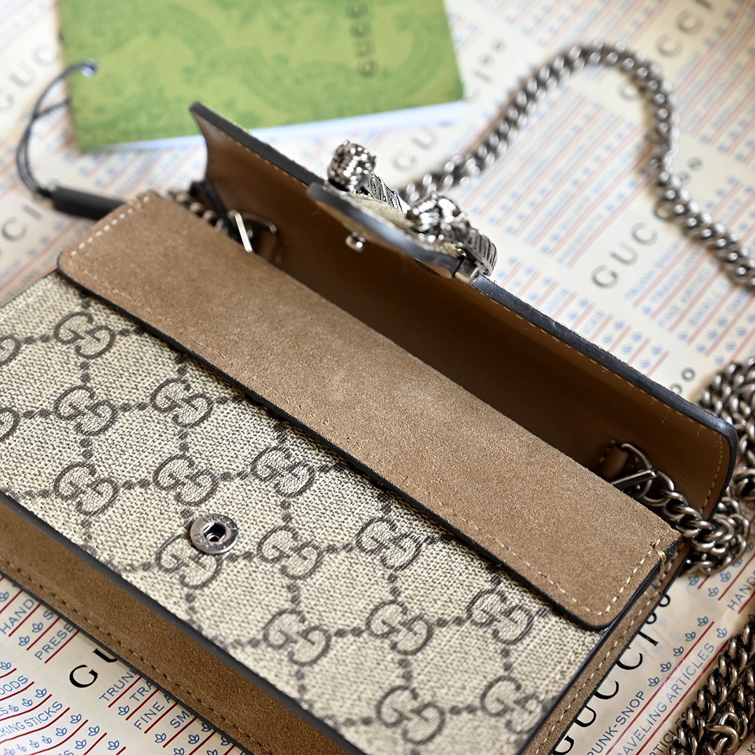 Gucci Classic Rich-Tone Leather Crossbody/Shoulder Bag