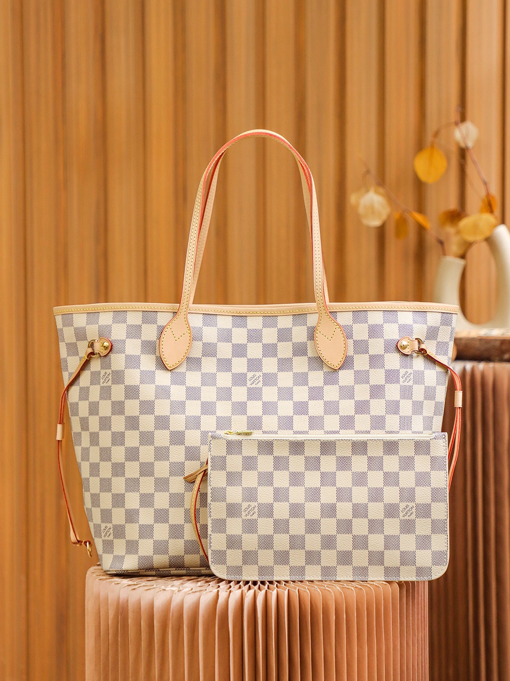Louis Vuitton Versatile Leather Tote Bag