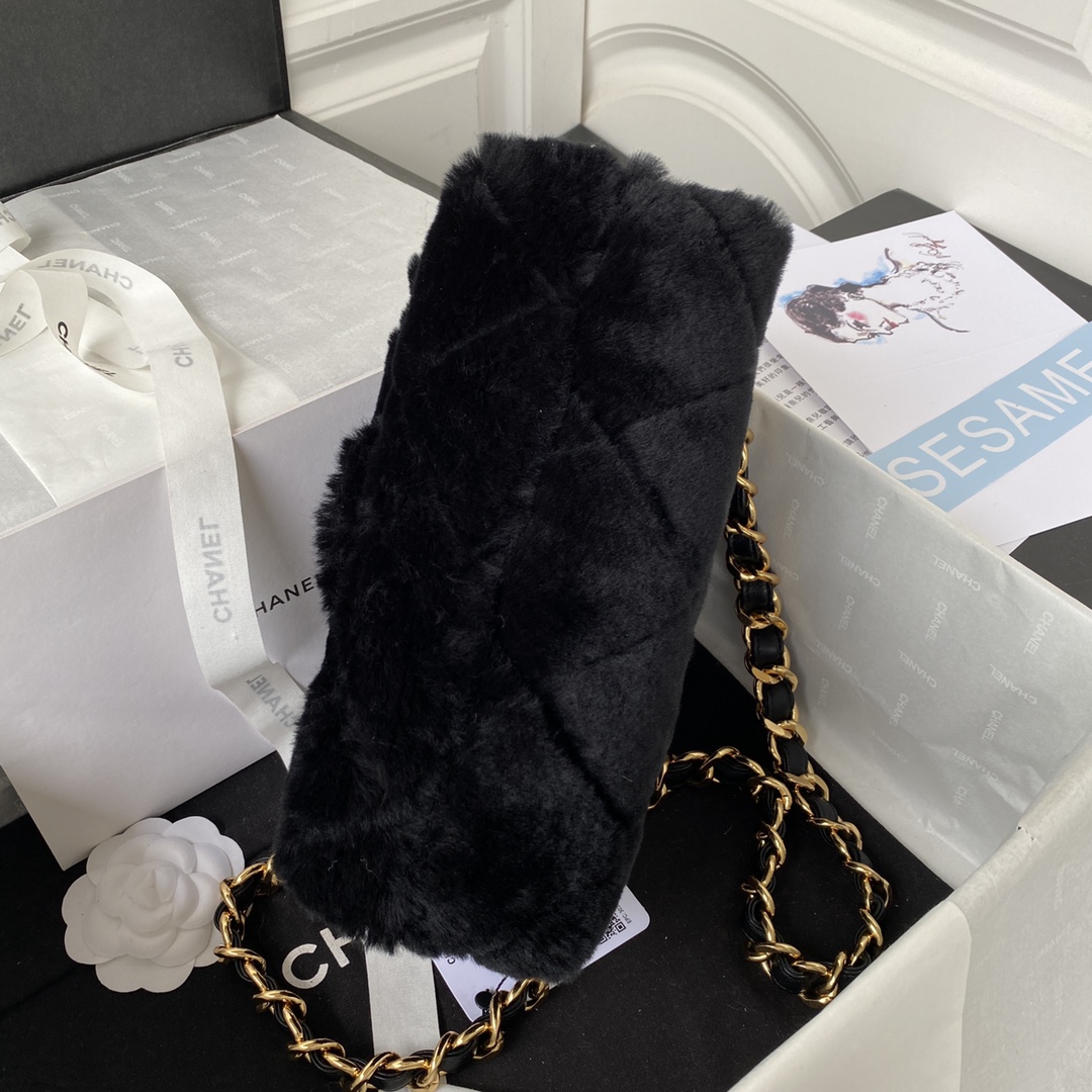 Chanel Winter Wool Crossbody Bag