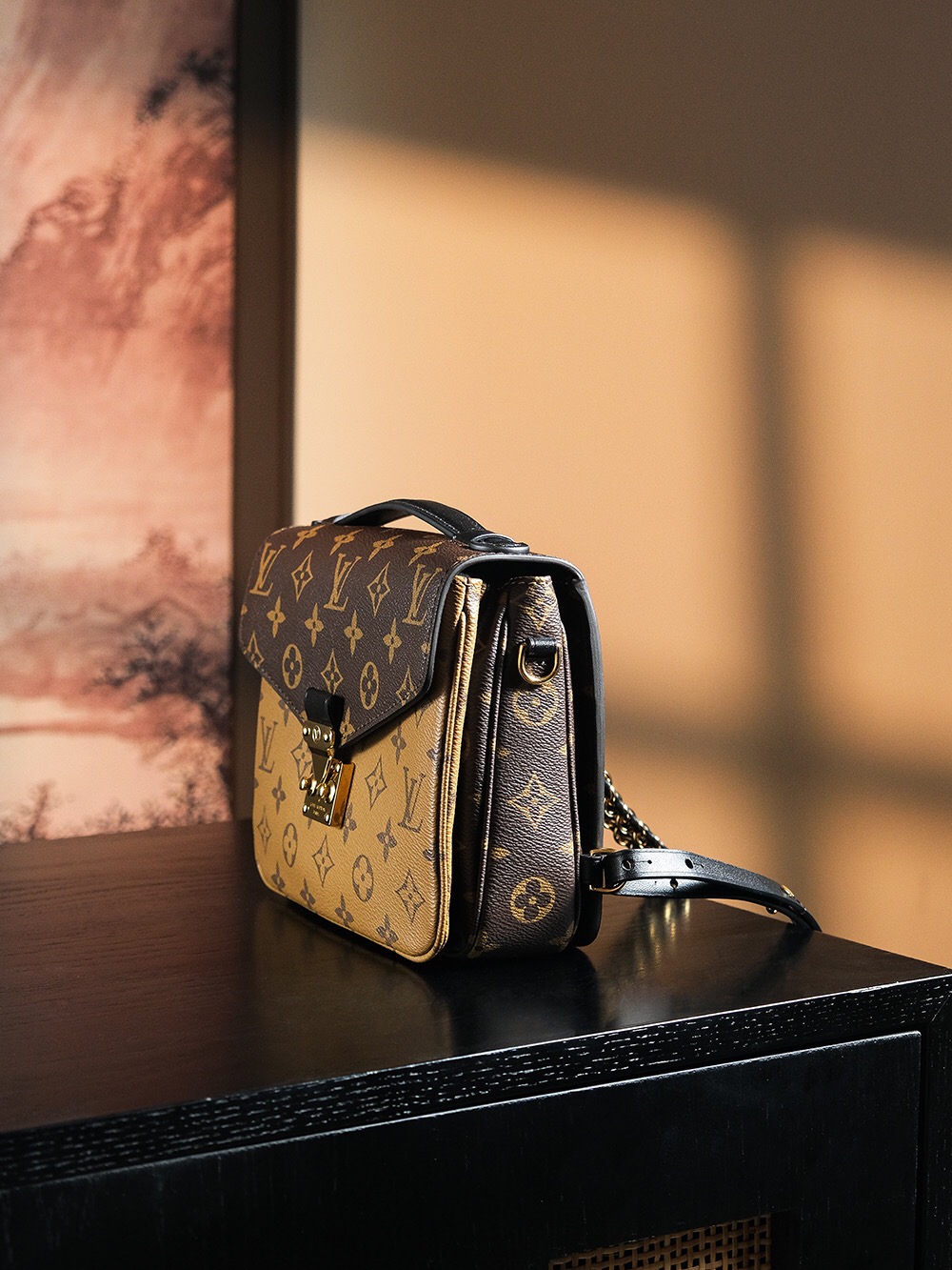 LV Chipped Courier Bag