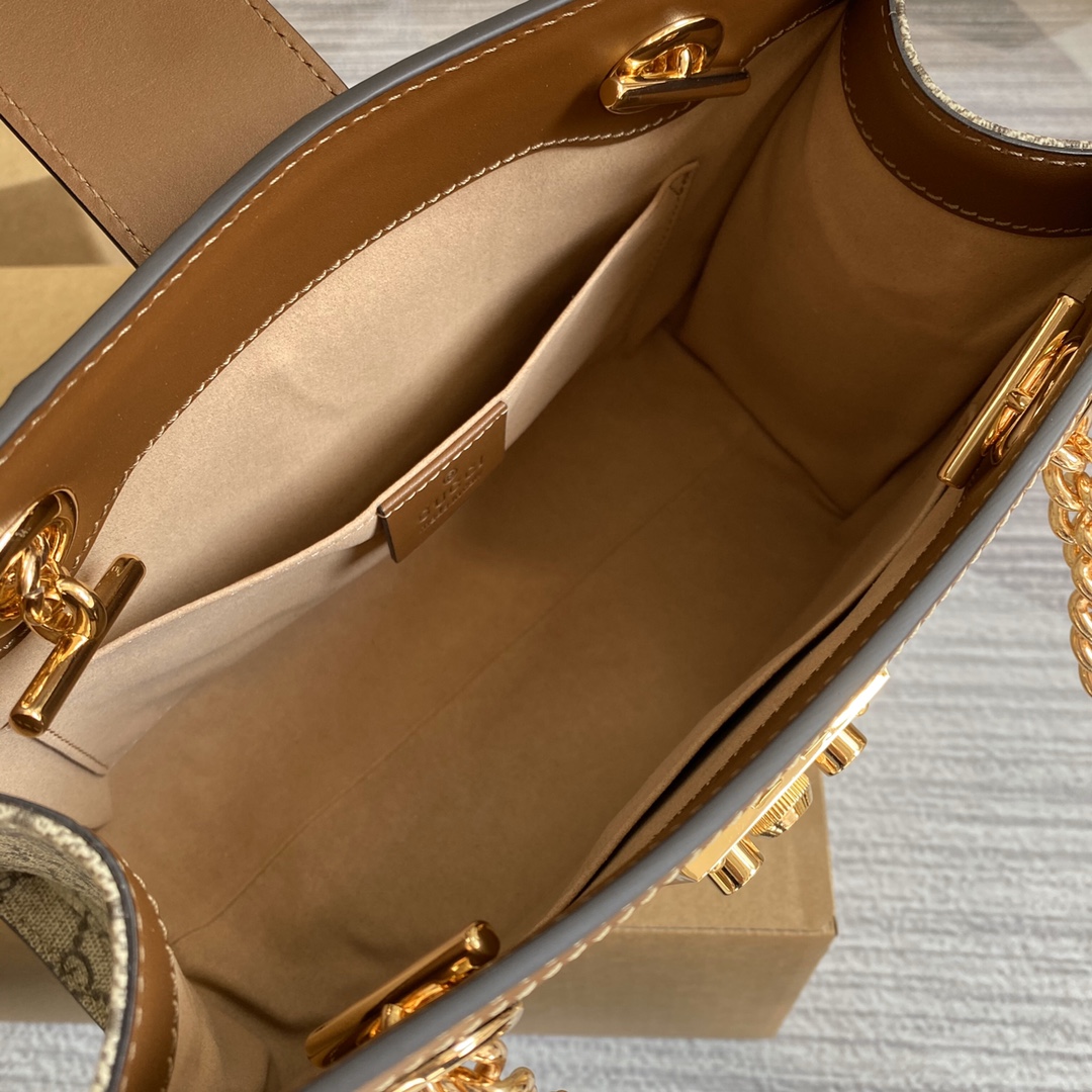 Gucci Classic Vintage-Inspired Leather Single-Shoulder Mini Tote