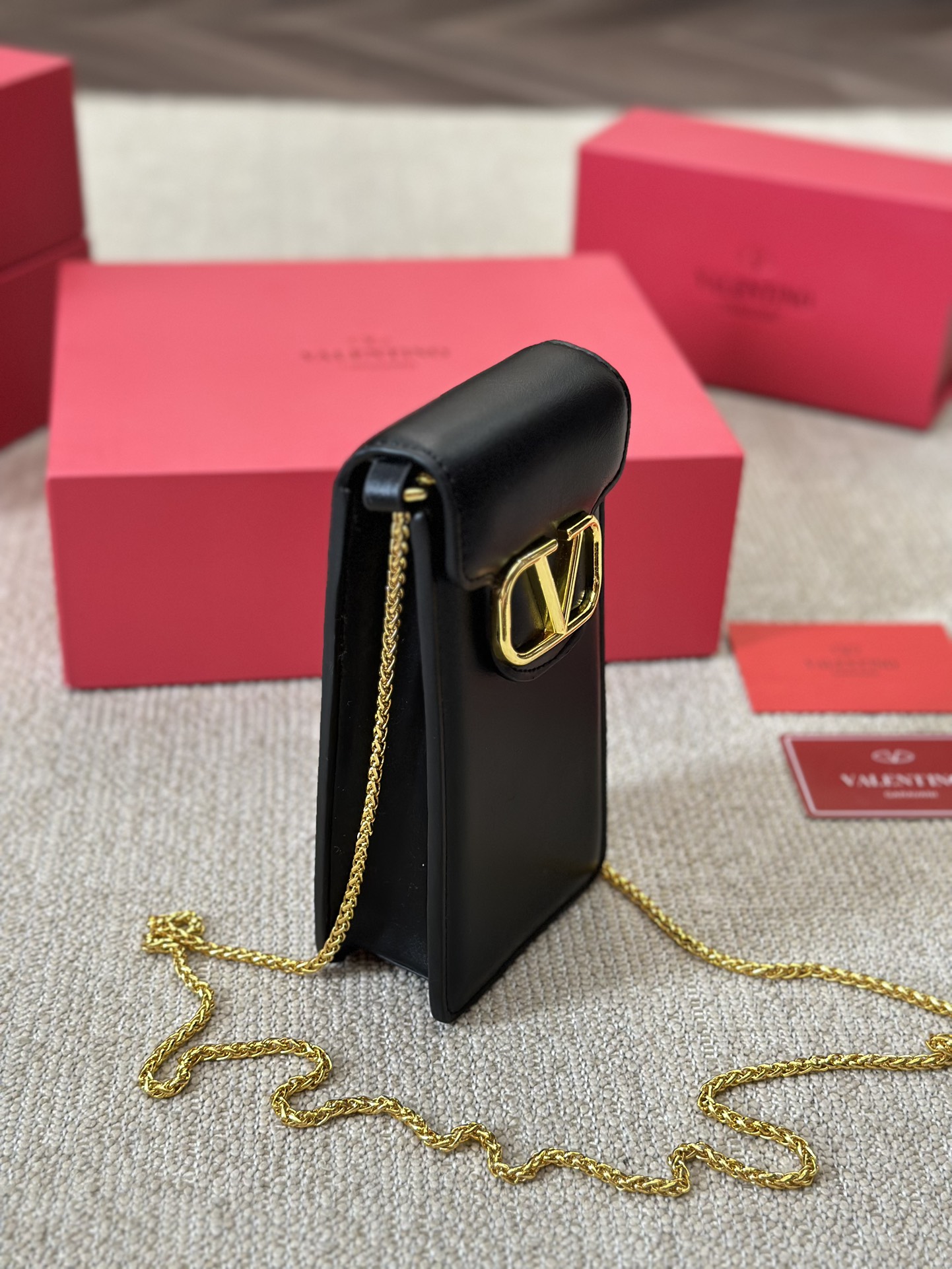 Valentino Calfskin Chain Bag