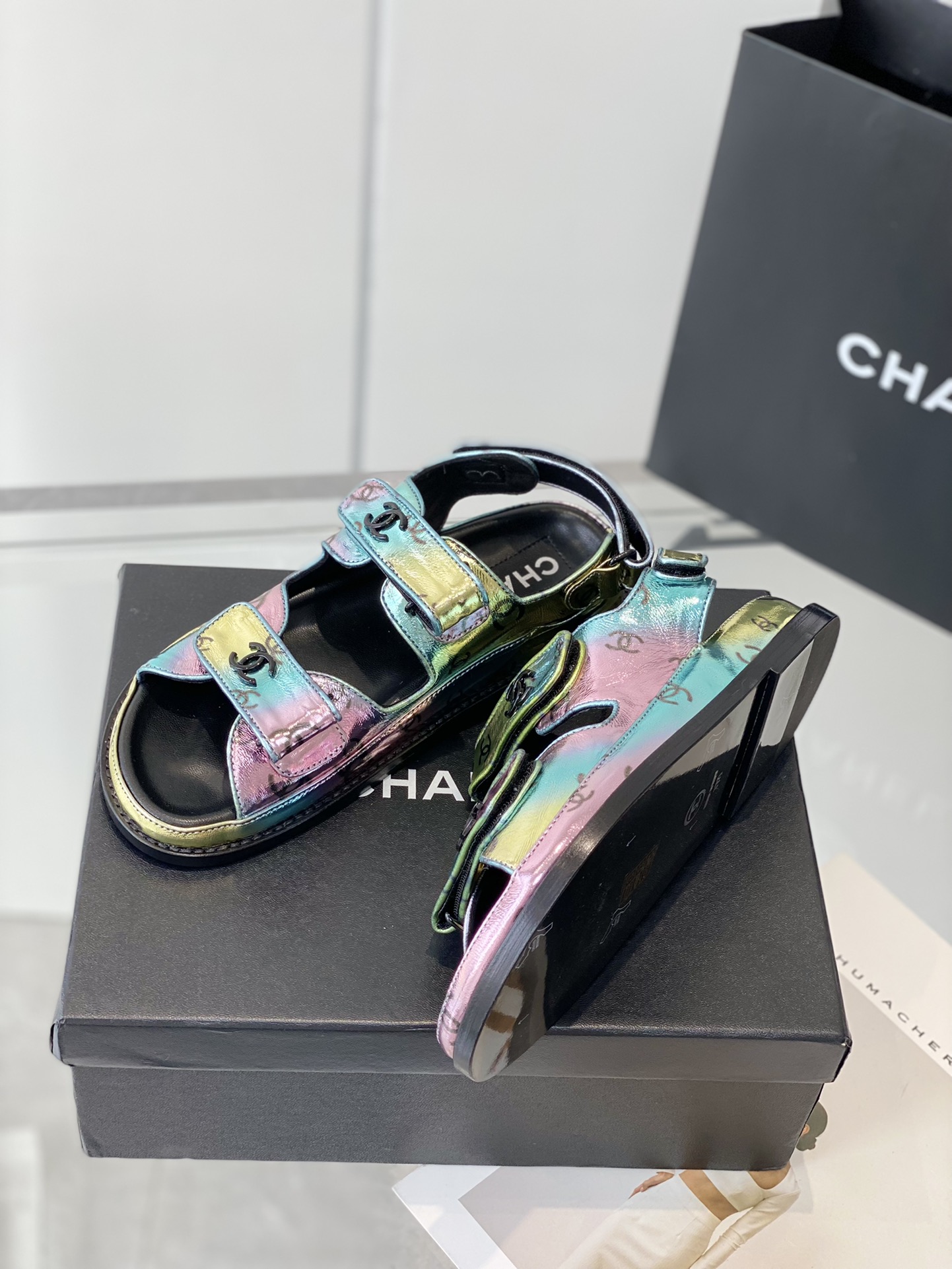Chanel Velcro sandals