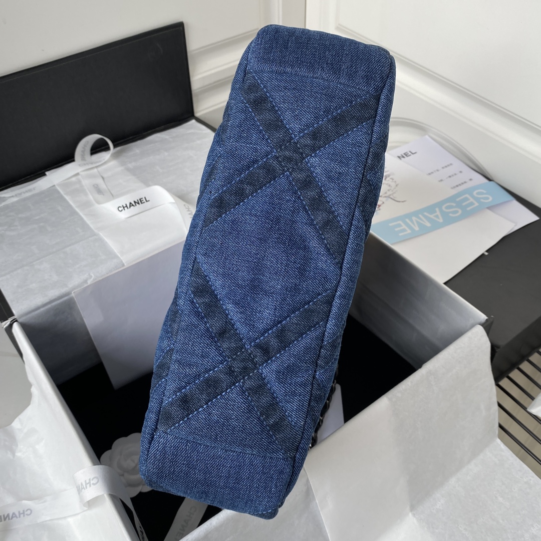 Chanel Vintage Denim Square Tote Bag