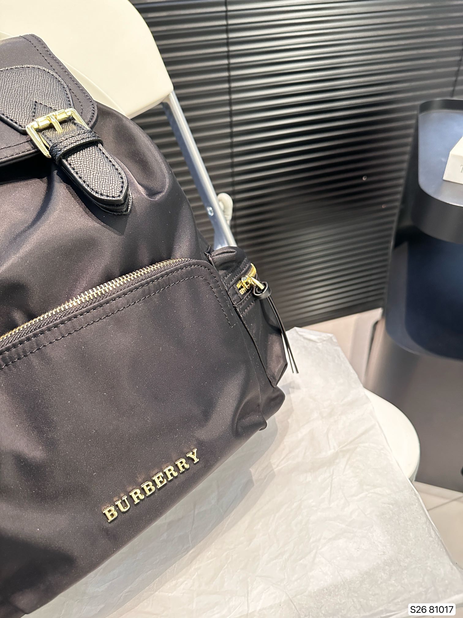 Burberry Flap-Over Backpack