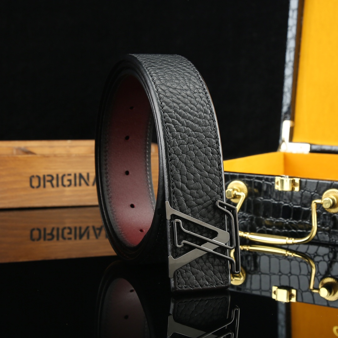 LV Leather Luxury Belt