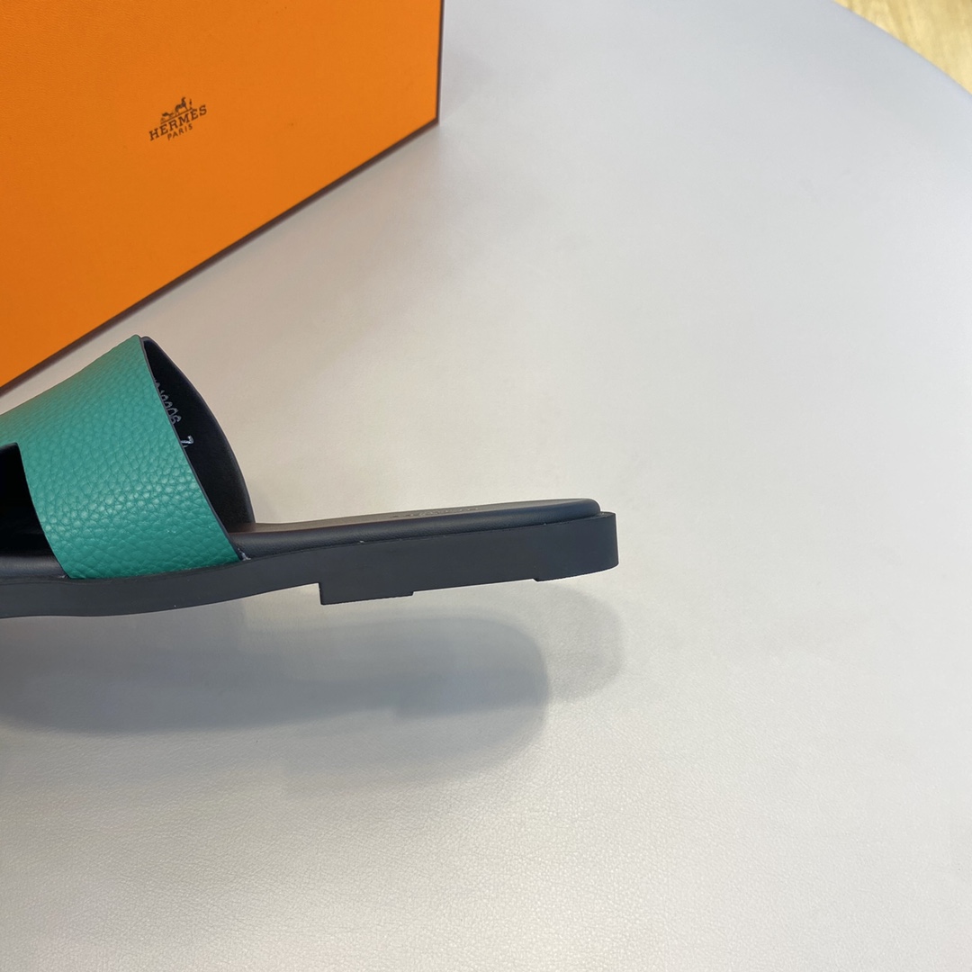 Hermès Classic H Logo Slip-On Sandals