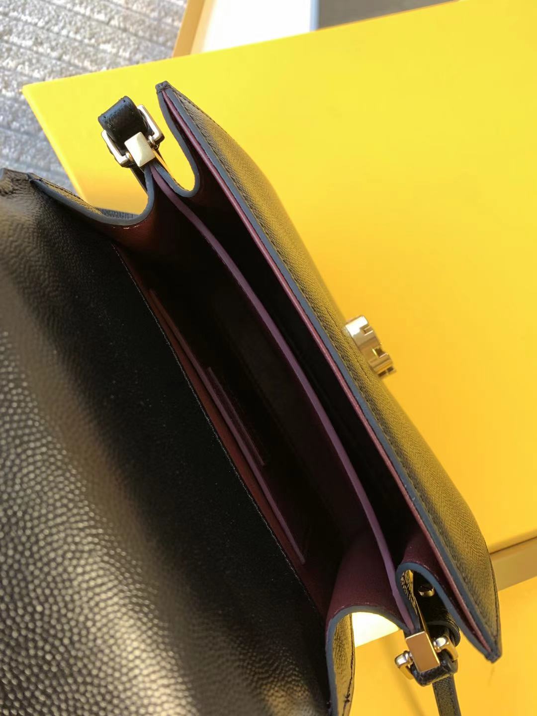 Saint Laurent Grained Leather Crossbody Bag