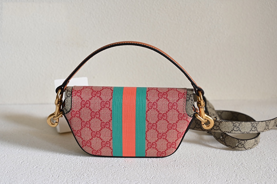 Gucci Pink Wild Boar Skin Clutch Bag