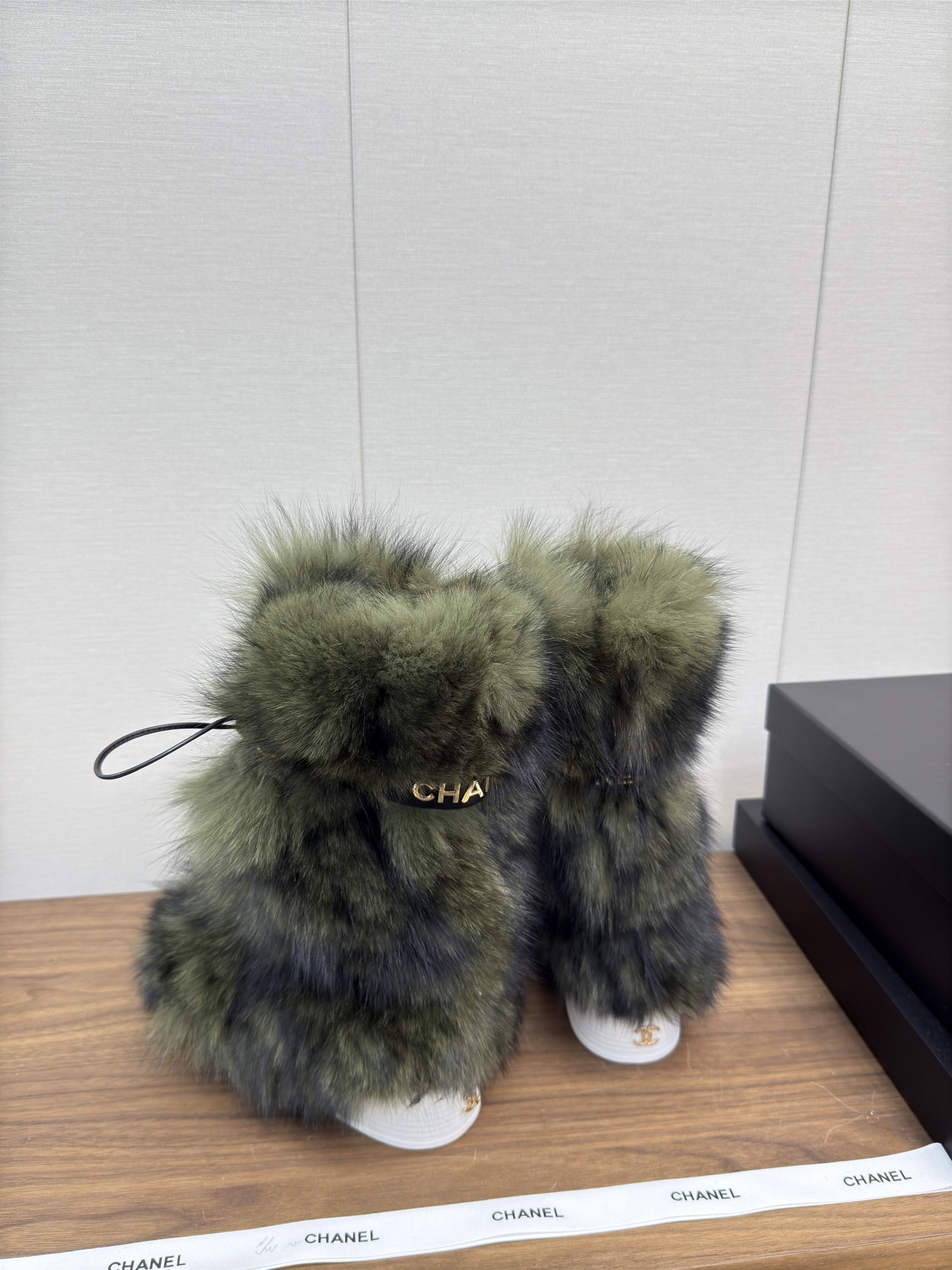 Chanel Furry Boots