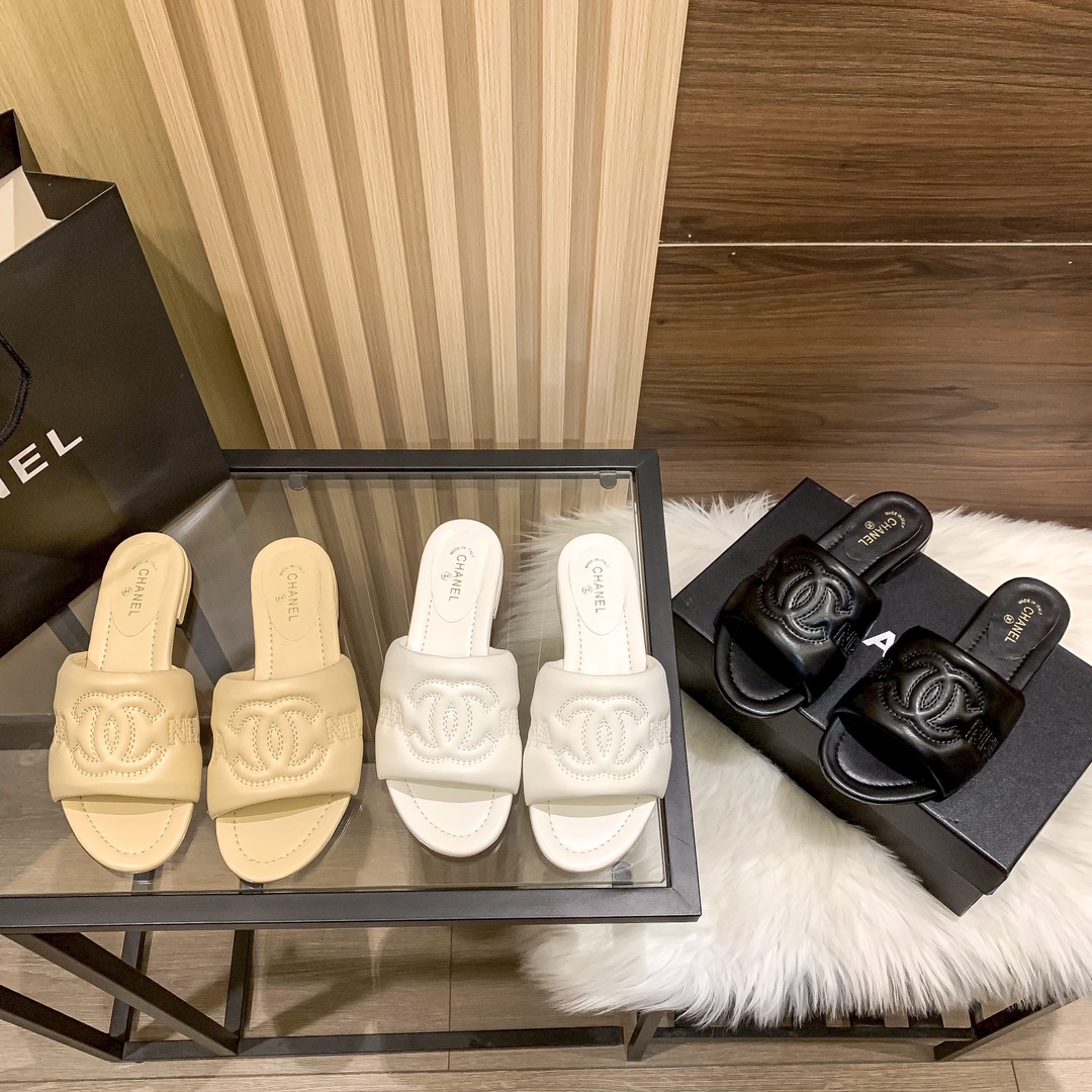 Chanel Soft Suede Slippers