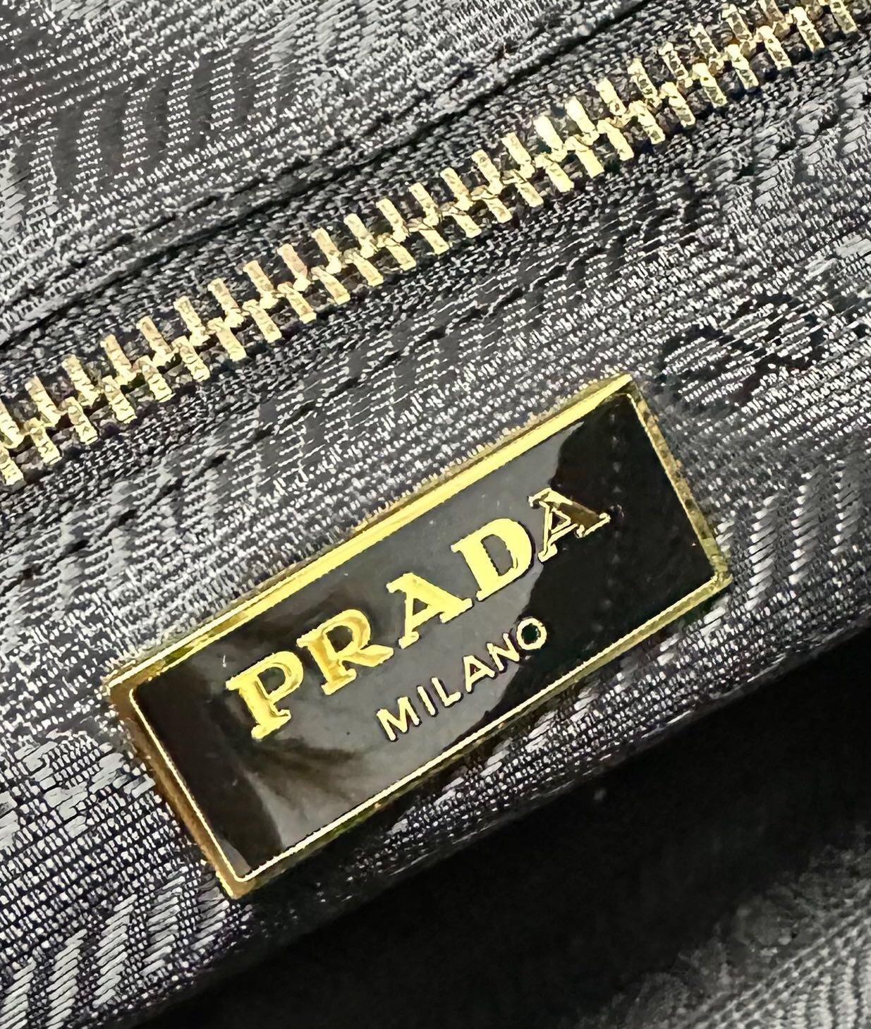 Prada Large Waxed Leather Bag