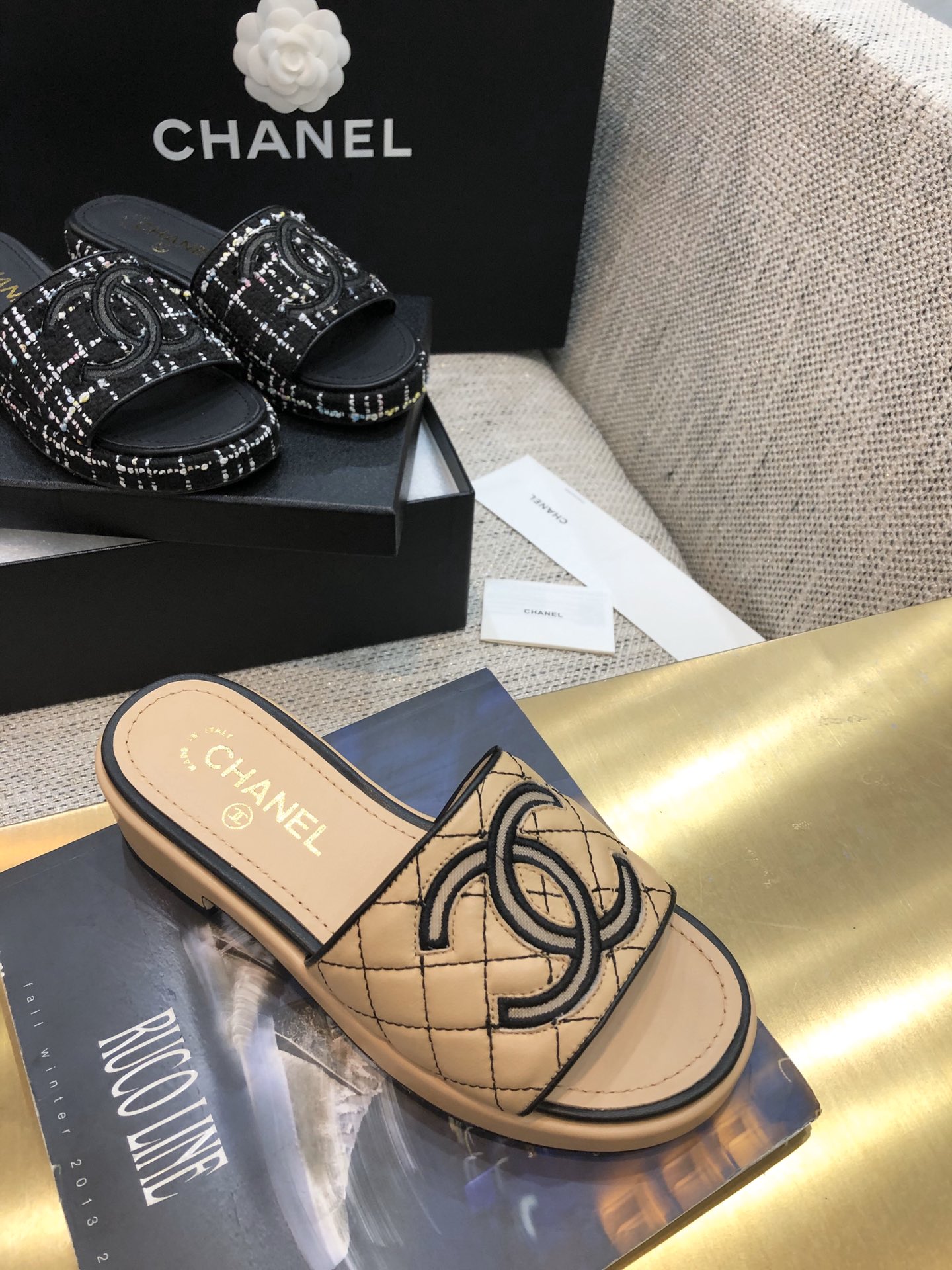 Chanel Soft Leather Slippers