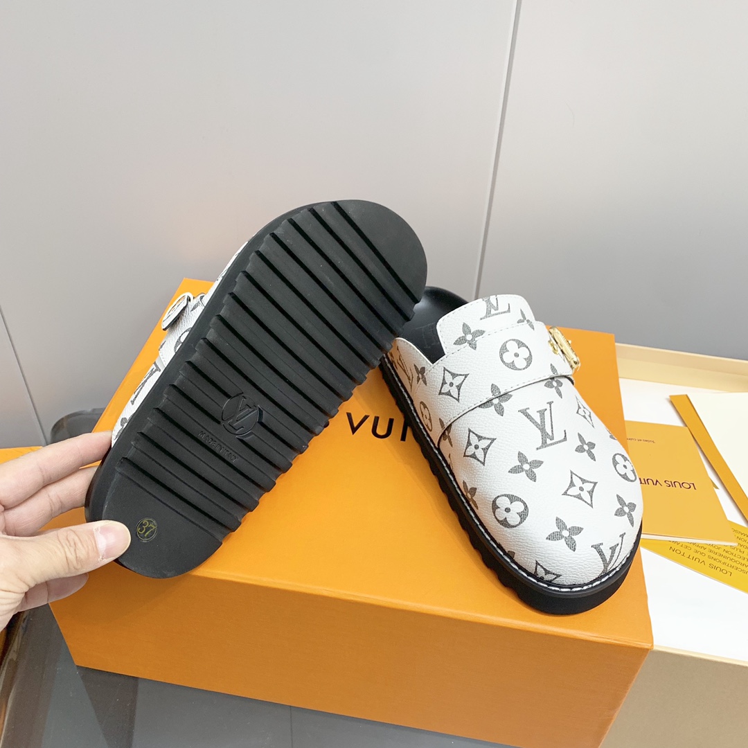 LV Printed Mule Slippers