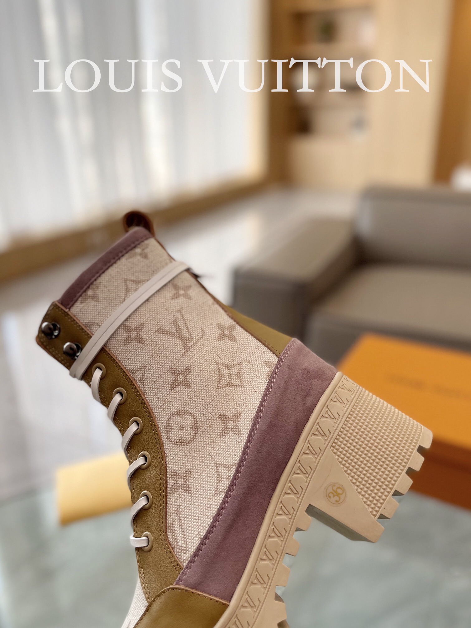 Louis Vuitton Monogram Chunky Boots