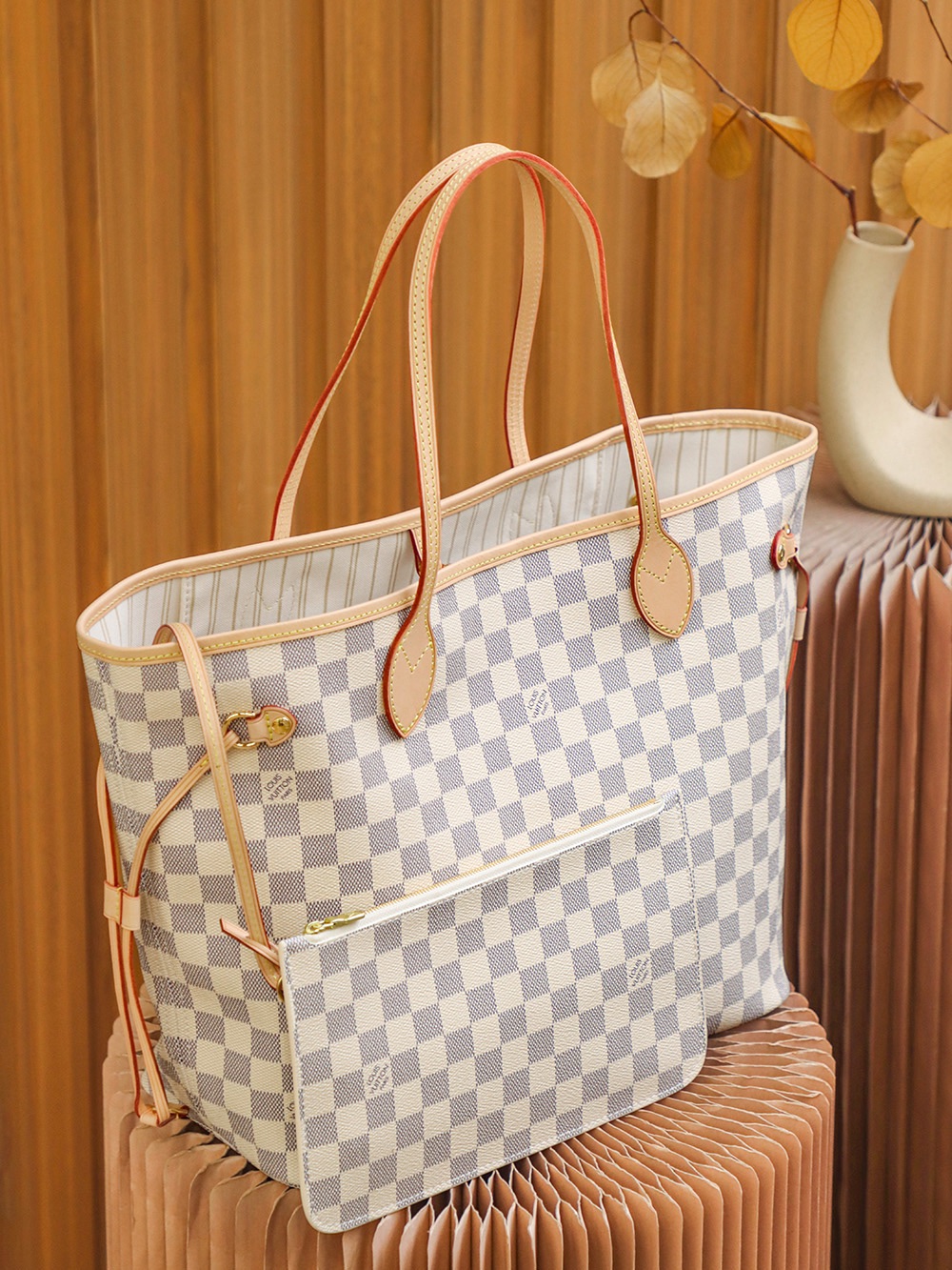 Louis Vuitton Versatile Leather Tote Bag