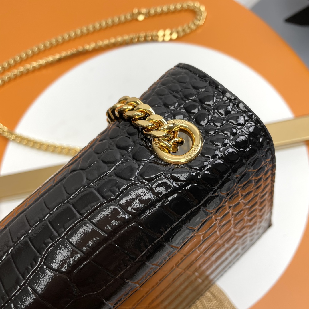 Saint Laurent Classic Chain Shoulder/Crossbody Bag for Women  in Black