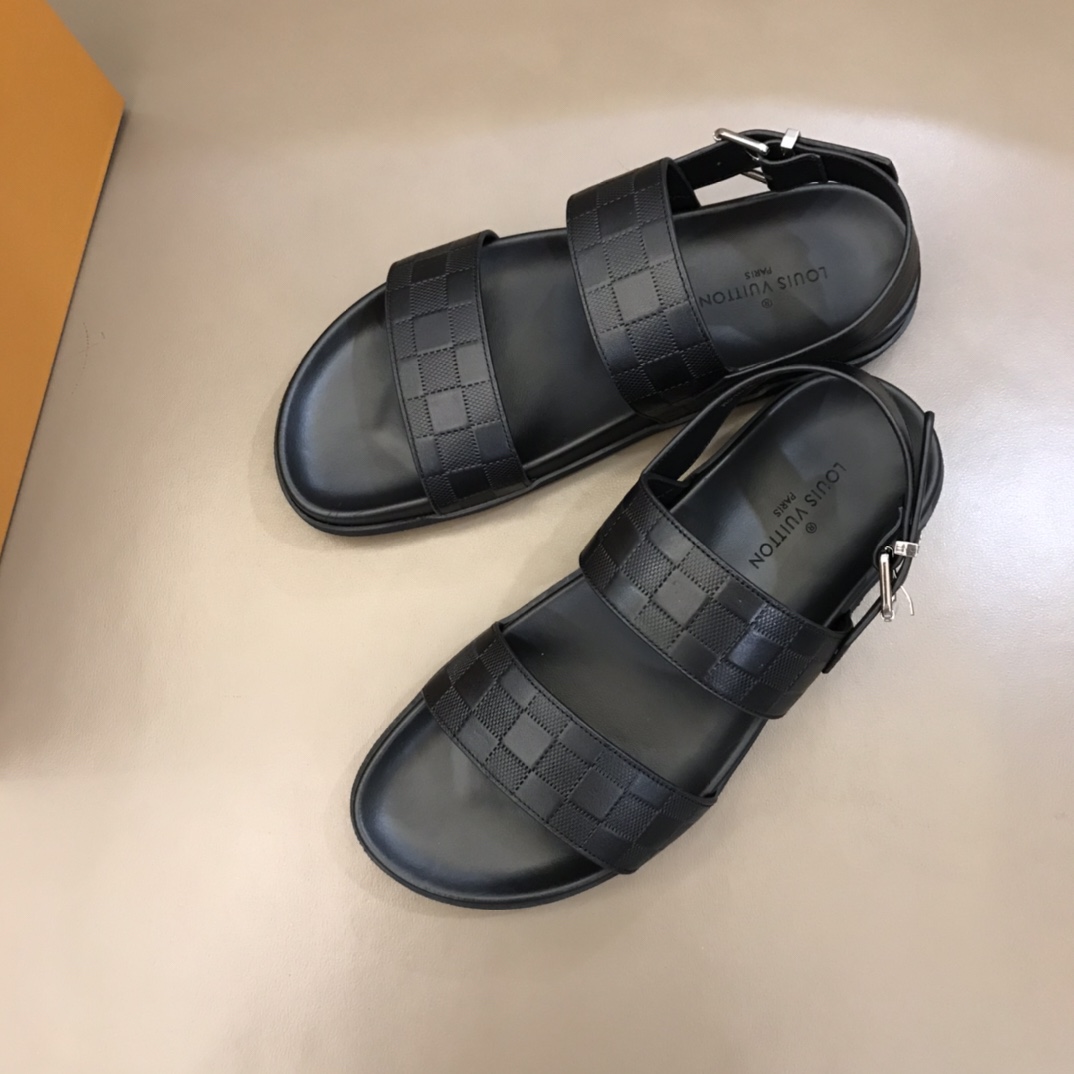 Louis Vuitton Black Sandals