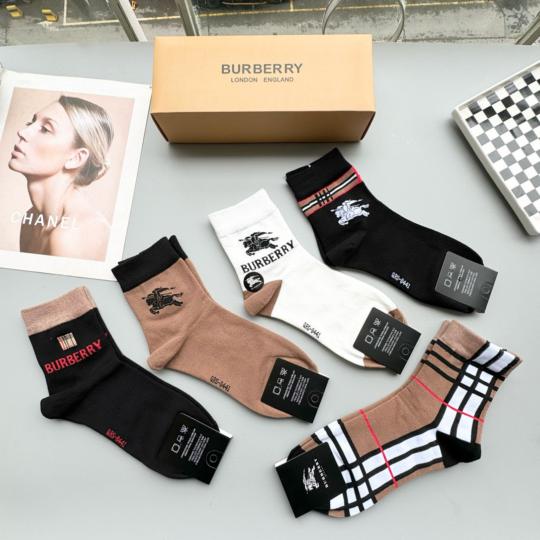 Burberry Bagot Mid-Calf Socks