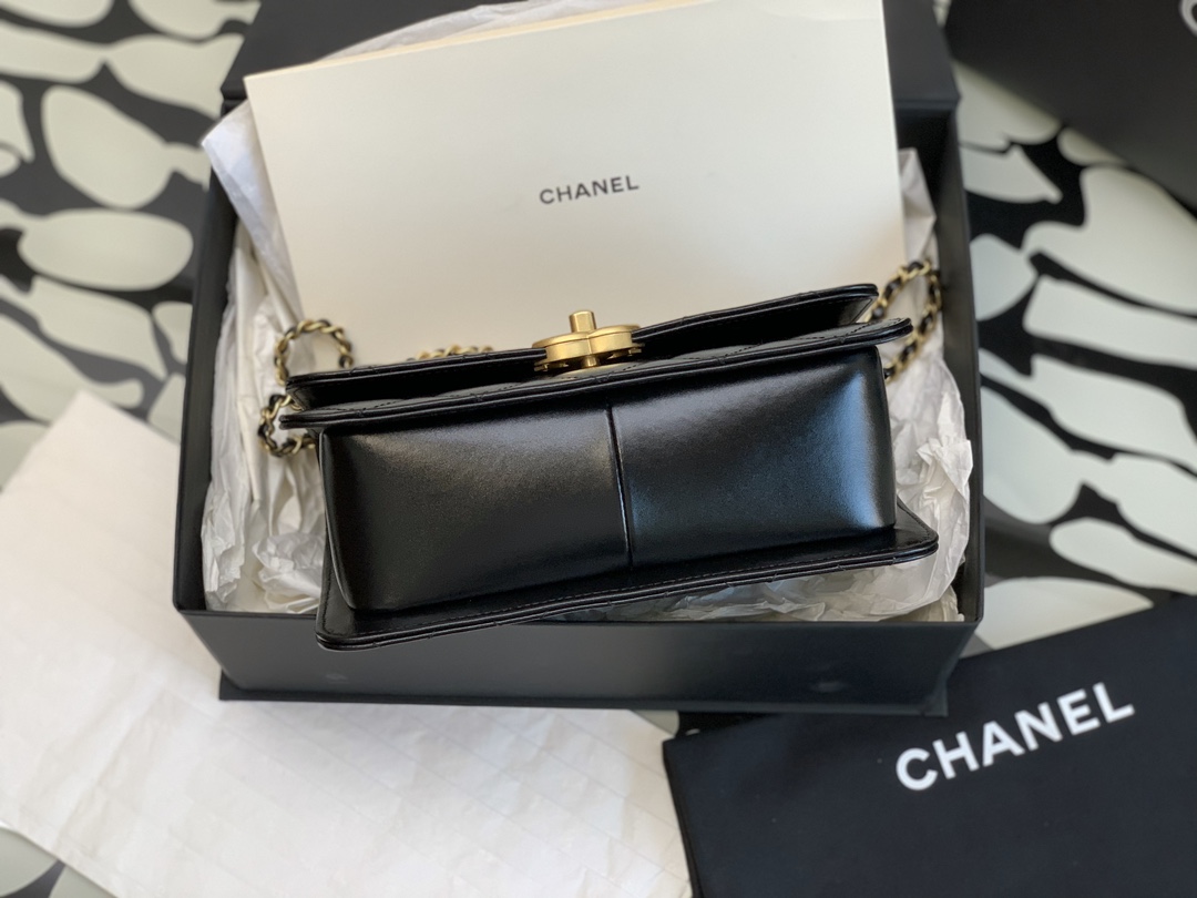 Chanel Calfskin Small Golden Sphere Bag