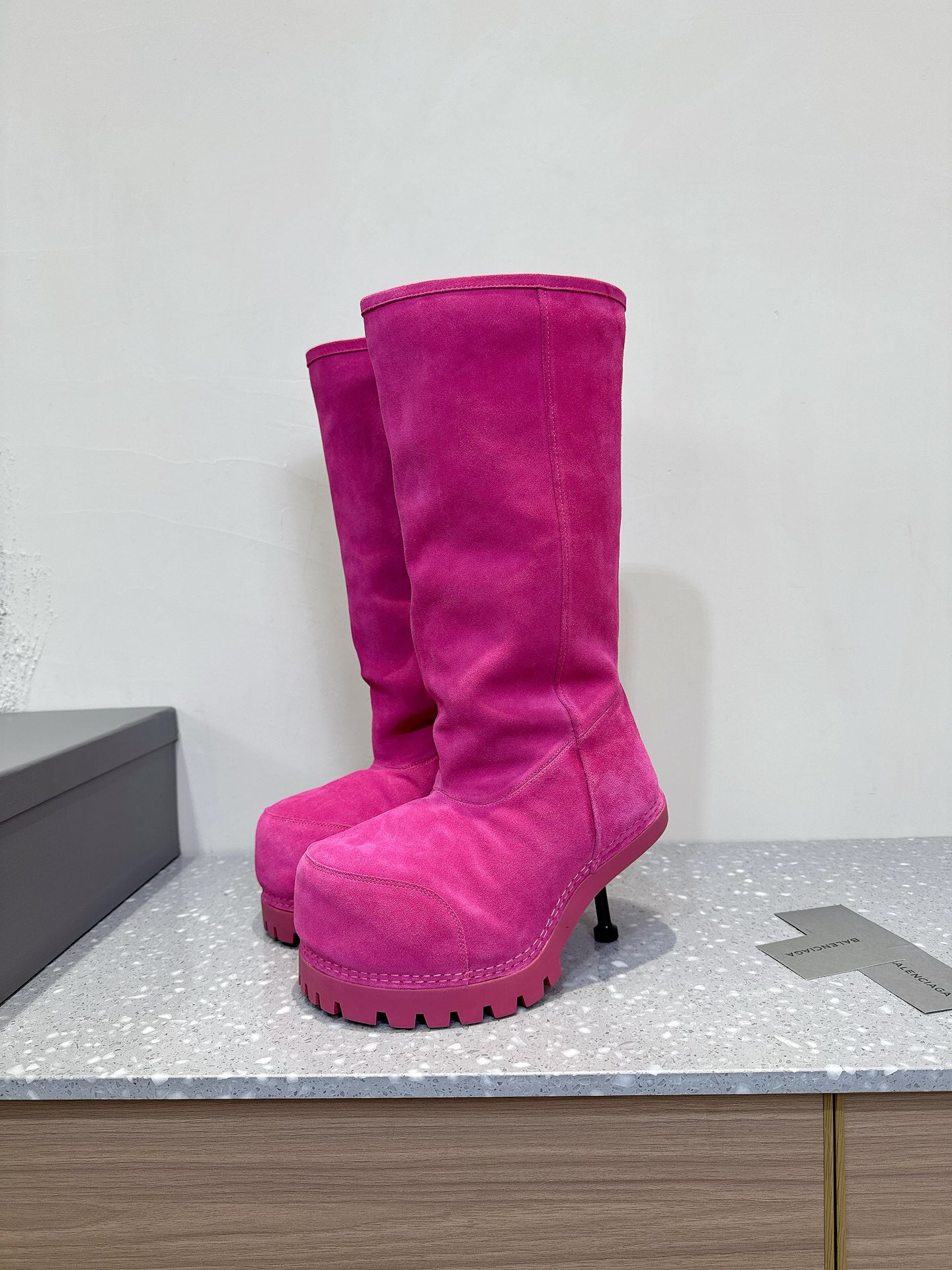 Balenciaga Oversized Toe High Heel Ski Boots