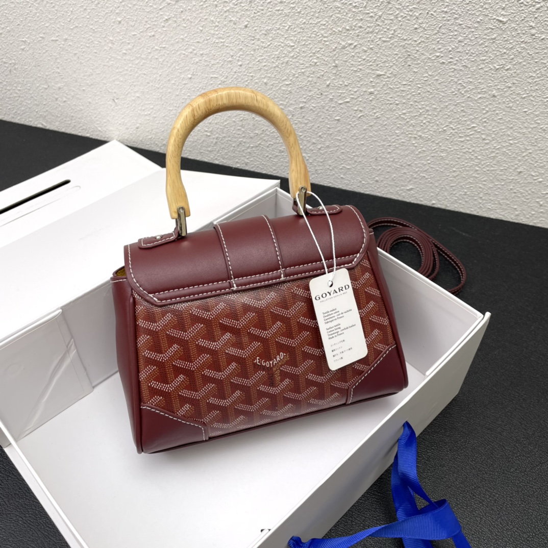 Original big brand luxury goods 1:1 high-end quality top qualityGoyard mini Saigon bagOriginal big brand luxury goods 1:1 high-end quality top original size copy