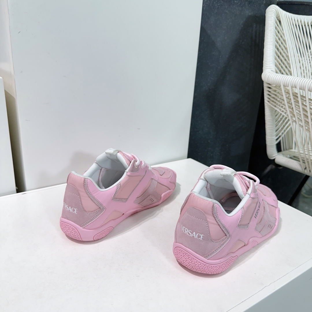 Versace Galaxia Leather Sneakers Casual Shoes