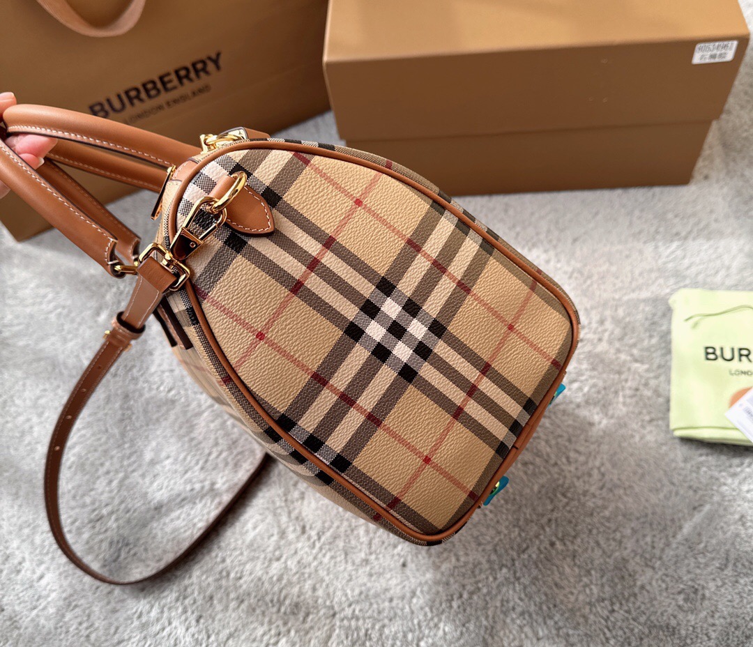 Burberry Long Cylinder Clutch Bag with Crossbody Strap