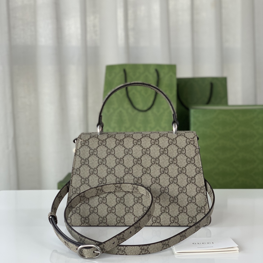 Gucci Classic Vintage-Inspired Leather Handbag