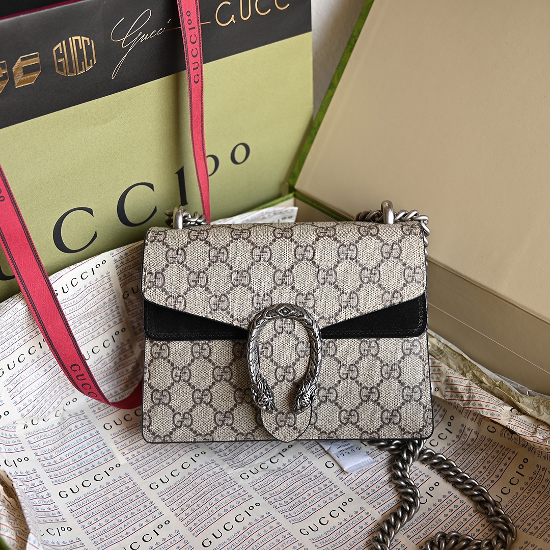 Gucci Classic Rich-Tone Cowhide Chain Crossbody/shoulder Bag