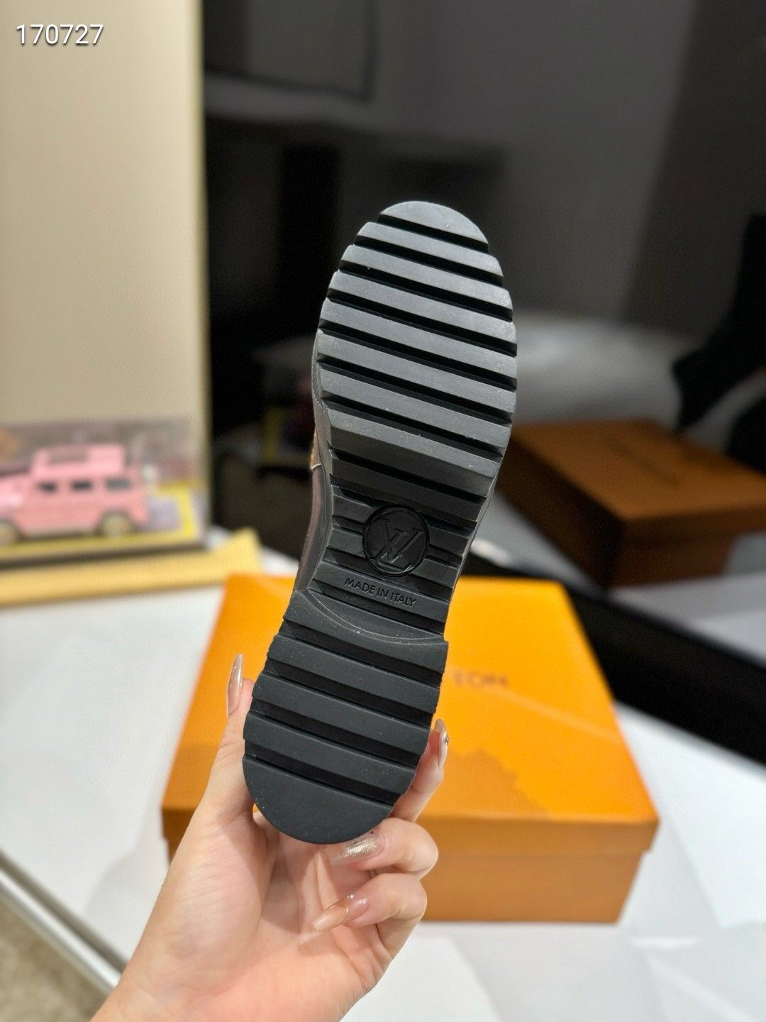 Louis Vuitton Monogram Black Chunky Boots