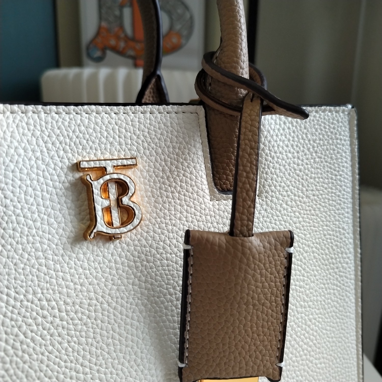 Burberry Leather Elegant Handbag