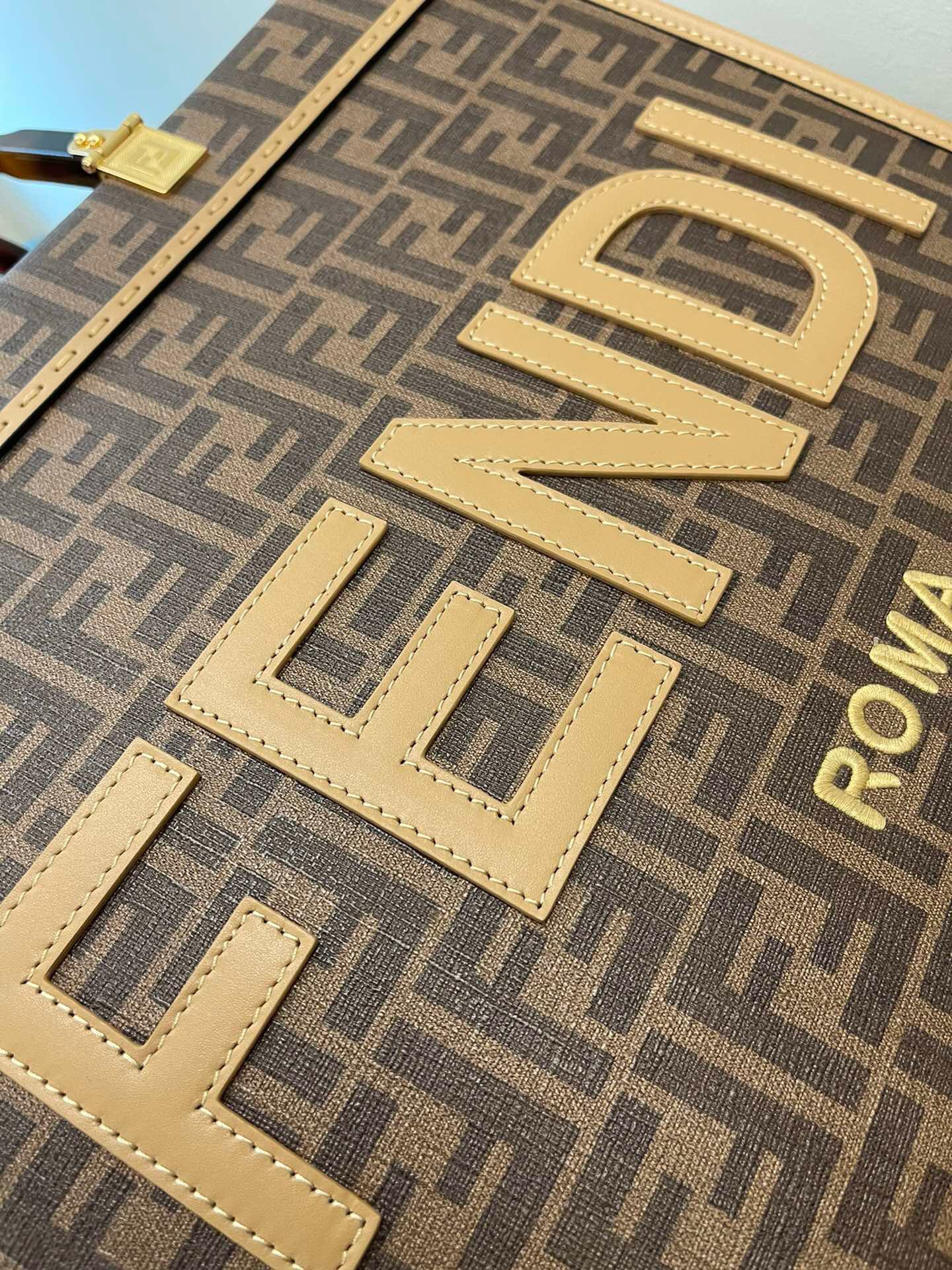 FENDI Monogram Tote Handbag